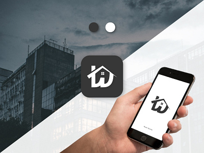 Real Estate App Icon app art design dribbble home icon illustration logo real estate typography ui ux
