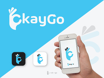 okaygo app icon app appicon design flat hand icon illustration logo ok okay ui ux