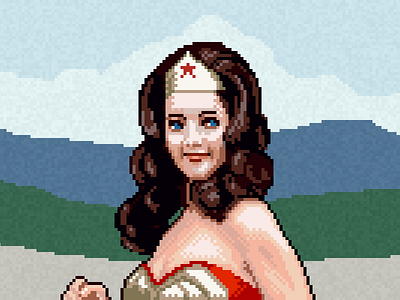 Wonder Woman pixel art wonder woman