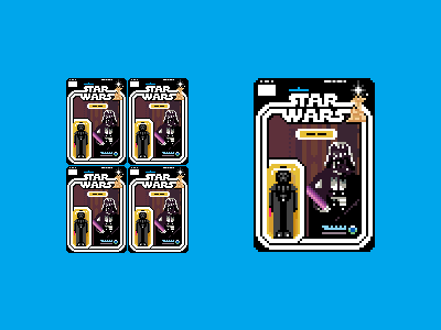 Kenner Star Wars action figures-Darth Vader darth vader kenner pixel pixel art star wars
