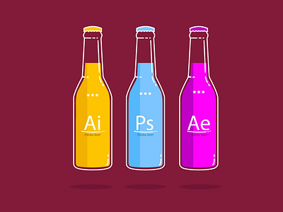 AdobeBeers adobe aftereffects design illustration illustrator photoshop
