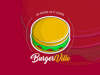 BurgerVille graphics illustration logodesign vector