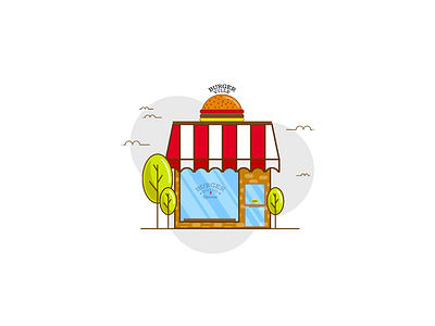 Burger Point burgerville design graphics illustration vector