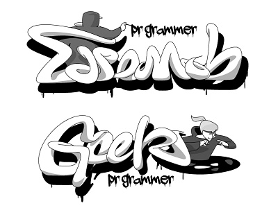 Easemob Geek font graffiti