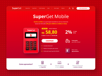 Redesign Superget - Landing Page for Study