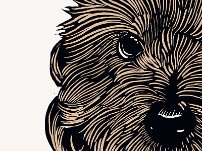 Walter & Mitty animal illustration dog dogs pet pet illustration puppy screenprint woodblock woodblock print woodcut woodcut print