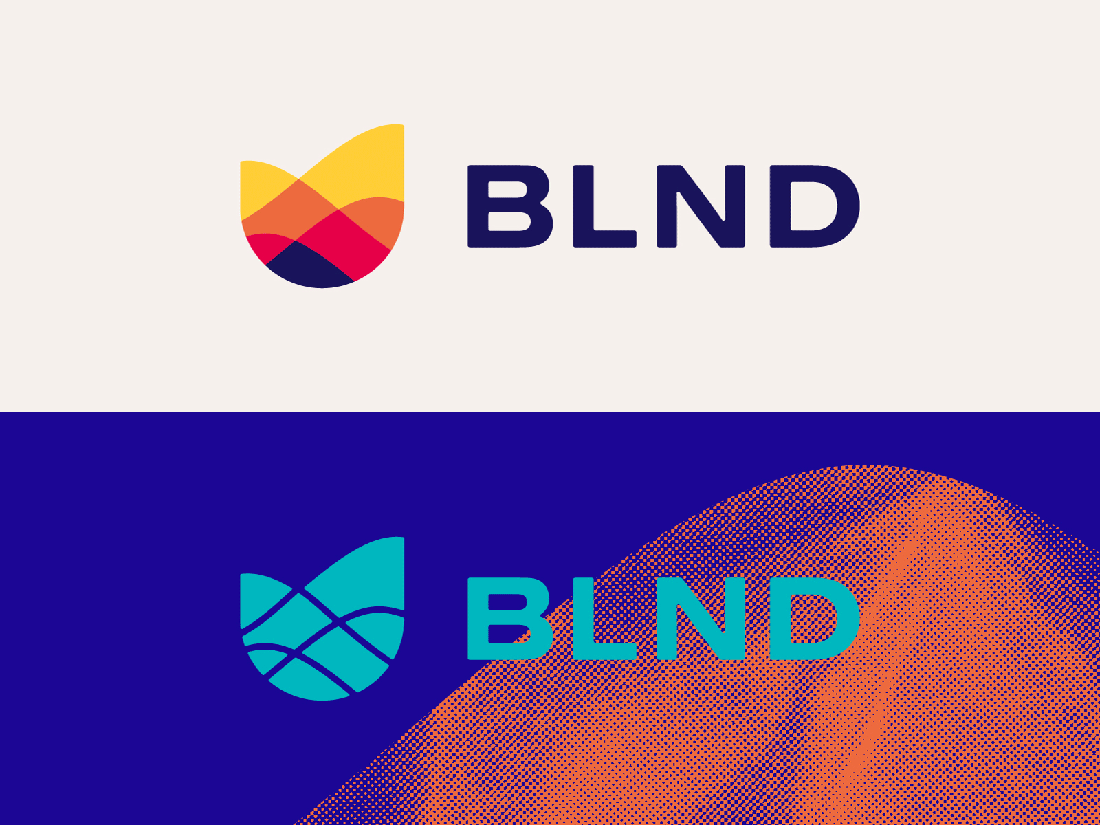 BLND brand identity pieces