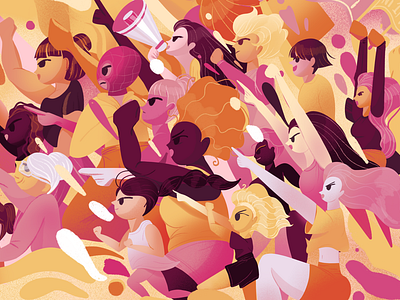 illustration for editorial piece about feminism