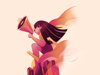 illustration for a feminist collective editorial illustration feminism feminist girl character girl power march 8 woman