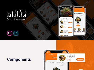 Atithi Foodz Restaurant app ui ux