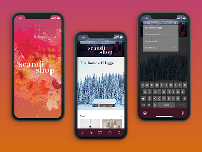 App | Homepage & search 🔎 adobe xd app design ecommerce app gradients minimalistic scandinavian style typography ui design ux ui visual design
