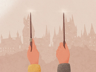 Harry Potter Day design ecology hands harry harry potter harrypotter harryvector hogwarts illustration magic malfoy procreate severus snape texture wends