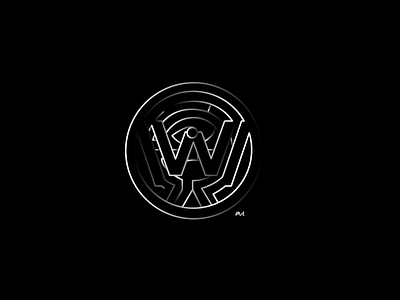 Westworld black and white flat future graphic hbo icon illustration logo minimalism past vector westworld