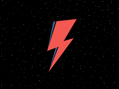 David Bowie color david bowie flat galaxy graphic icon lightning logo space stars vector wallpaper
