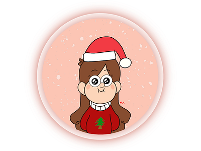 It's Christmas Time! adobe illustrator christmas cute design cute logo gravity falls holiday illustration mabel