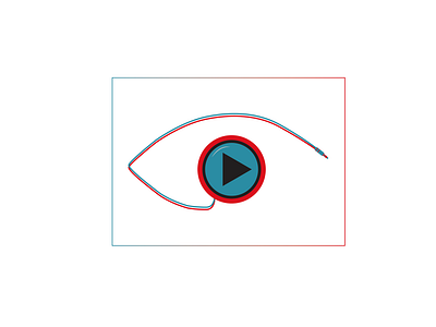 Movie Eye 3d art adobe illustrator camera cinema cinema 4d creative eye eyeball movie play брендинг градиент графический дизайн значок логотип