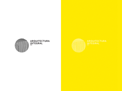 arquitectura integral architecture brand branding minimalist yellow