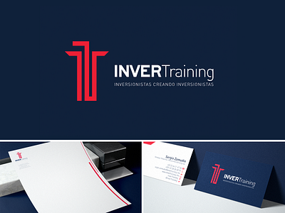 InverTraining design elegant logo rebrand rebranding