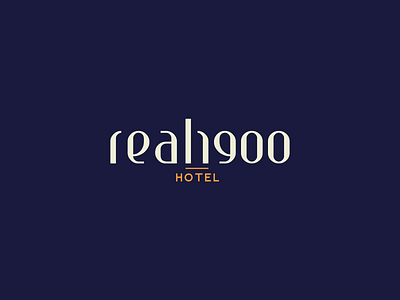 Hotel Real1900 brand branding clever design logo type