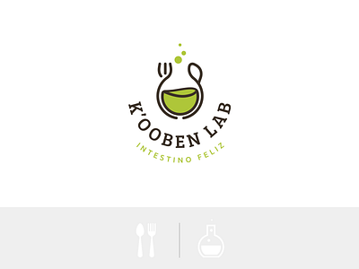K'ooben Lab brand branding clever design food logo restaurant
