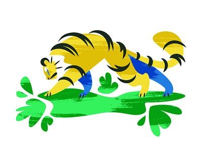 Tiger animal cat illustration tiger