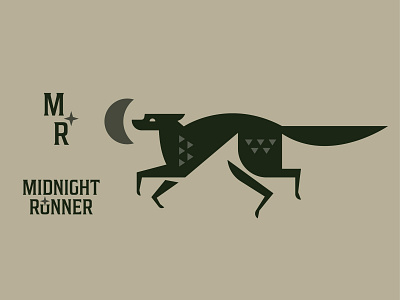 Midnight Runner coyote moon run star