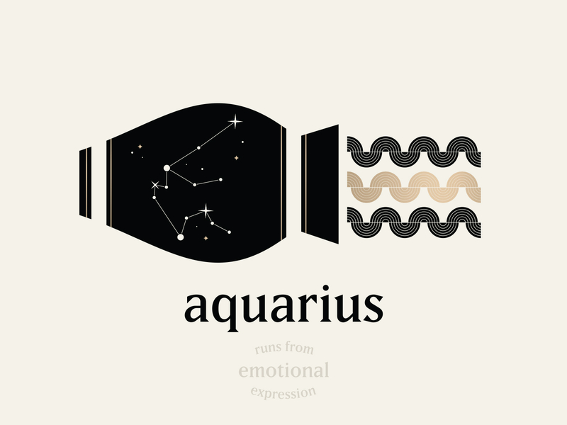 Aquarius aquarius astrology horoscope stars waves