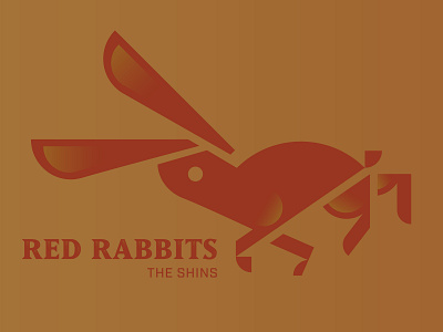 Red Rabbits animal hare illustration rabbit red vector