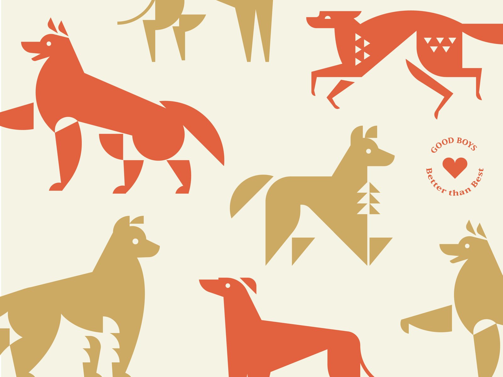 Good Boys (And Girls) animal dog illustration