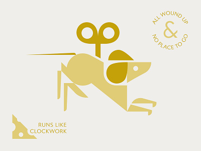 Wound Up cheese illustration key mice mouse