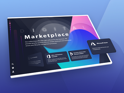 Digital Marketplace cloud saas ui ux web webdesign