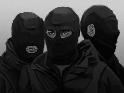 Editorial "social apathy" editorial illustration magazine omon police policy portrait russia
