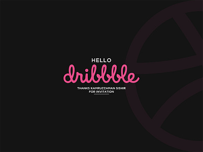 Hello Dribble 2d branding icon illustration logo minimalist logo vector