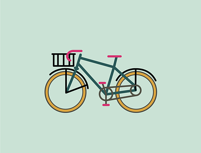 Speedy adventure bike bikes illustration outdoors simple specialized