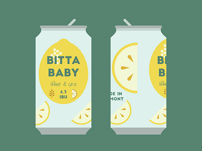 Bitta Baby beer branding beer logo branding identity ipa lemons logo sour summer