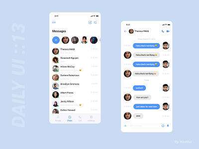 Direct Messaging - Daily UI 13 app challenge dailyui design figma interface message app messages mobile ui ux web