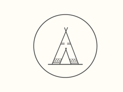 Teepee House logo adobe xd design flat graphic design illustration logo minimal ui uidesign uidesigner webdesign