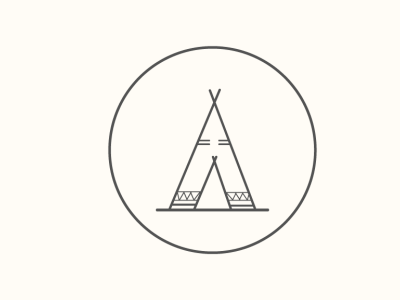 Teepee House logo adobe xd design flat graphic design illustration logo minimal ui uidesign uidesigner webdesign