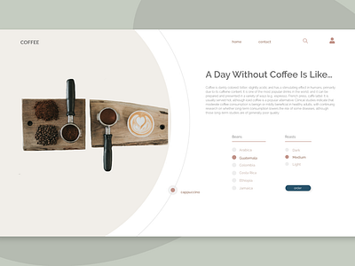 Coffee Shop | Order Page