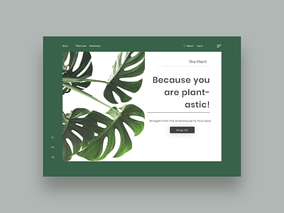 The Plant | Landing Page adobe illustrator adobe xd adobephotoshop branding design flat hellodribbble icon identity illustration minimal type typography ui ux uidesign uidesigner vector web webdesign website