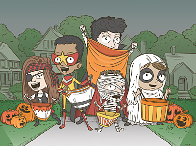 Dress Up cartoon character costume drawing halloween halloween costume illustration kids scbwi