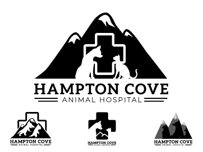 Day 19 - Hampton Cove Animal Hospital animal hospital challenge day hampton cove animal hospital logo negative space prestige thirty