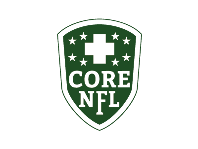 Day 27 - Core NFL app challenge core nfl day football green health logo nfl thirty