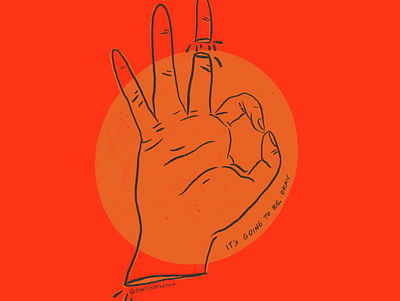 It's Going To Be Okay. drawing hand illustration sketch vector