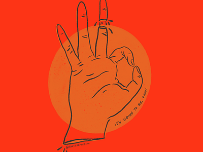 It's Going To Be Okay. drawing hand illustration sketch vector