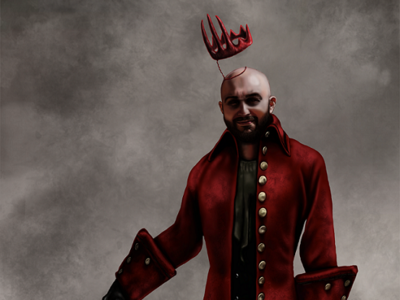 The Red Emperor. Self-Portrait. character design digital digital drawing drawing illustration photoshop vlad cojocaru