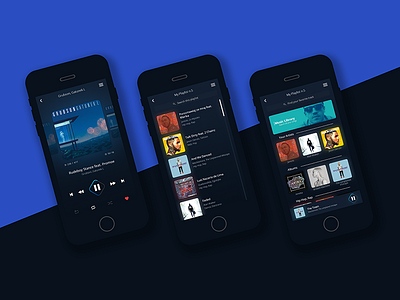 Another view of my Music App app daniel dark derulo design macklemore music ui ux