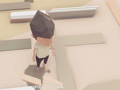 Cute low polygon character character game design low polygon lowpoly