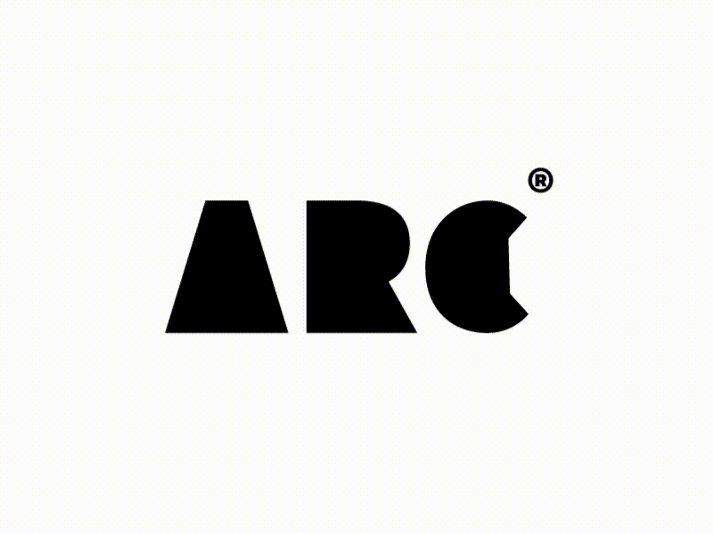 Arc animation dailylogochallange design geometric illustration logo love typography