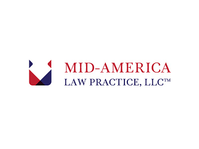 Mid-America Law Practice Logo attorney branding identity law logo design rebrand